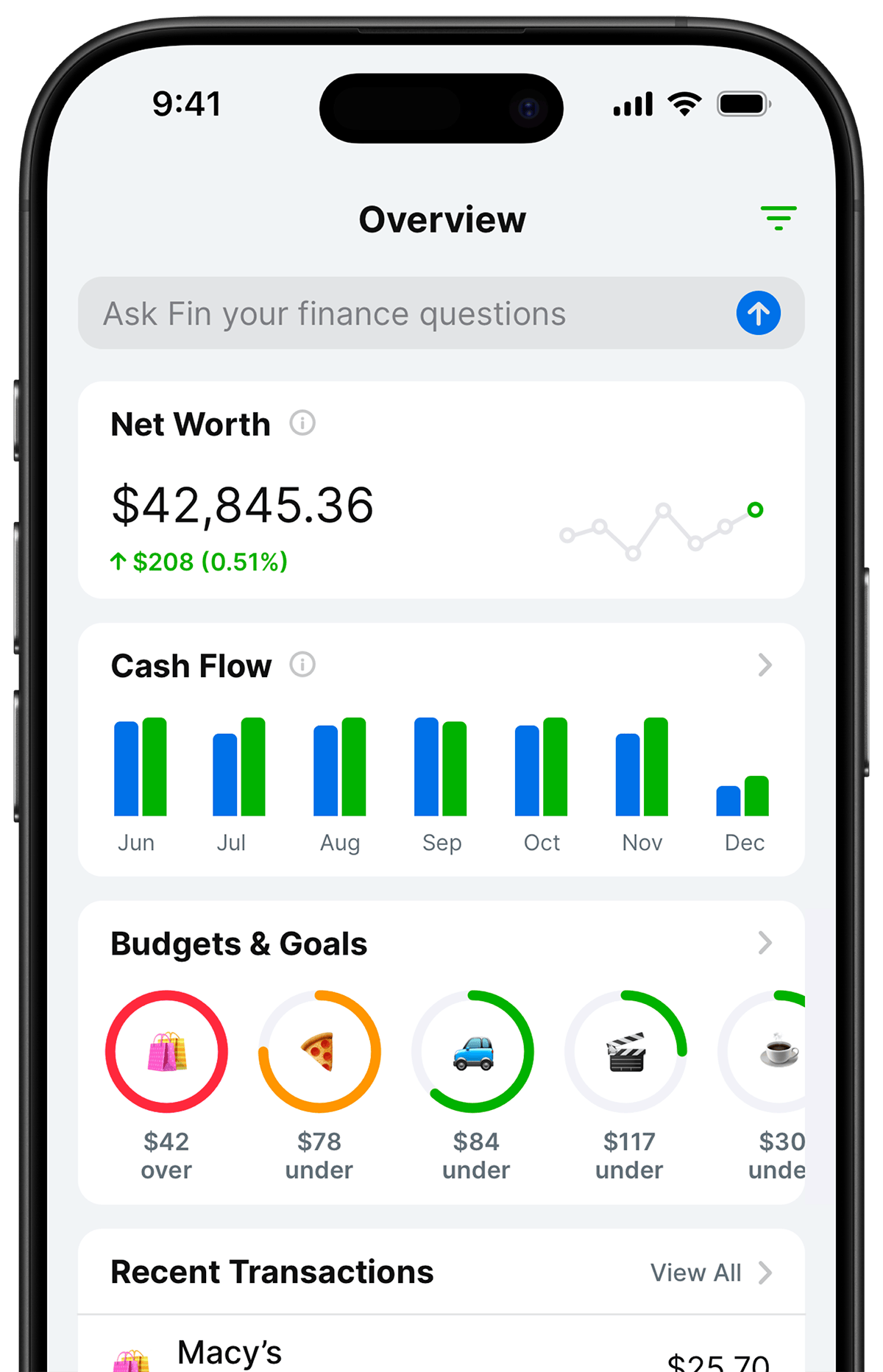 Balance Pro App Overview Screen